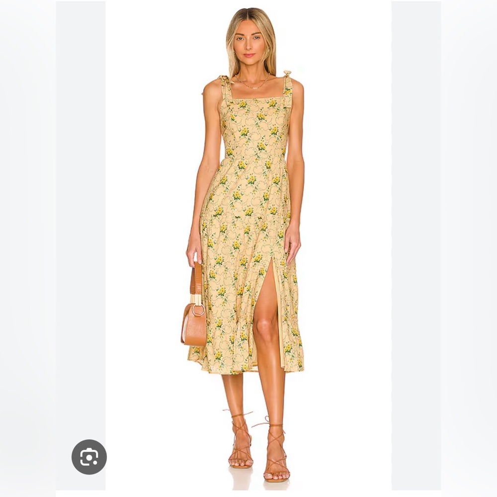 PAIGE Tamika Dress in Butter Multi. Never been worn.